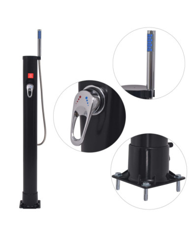 Douche solaire 8 L PVC Acier | Mobilier & Déco
