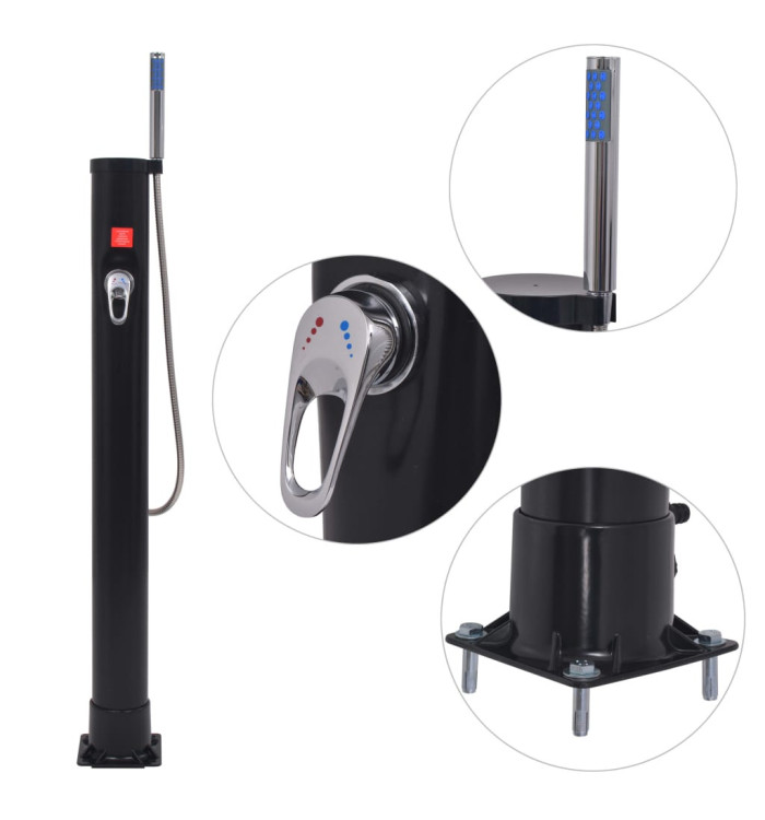 Douche solaire 8 L PVC Acier | Mobilier & Déco