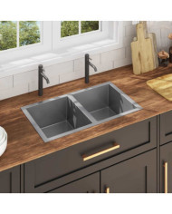 Évier de cuisine fait à la main Acier inoxydable | Mobilier & Déco