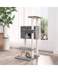 Arbre à chat avec griffoirs en sisal Gris clair 108,5 cm | Mobilier & Déco