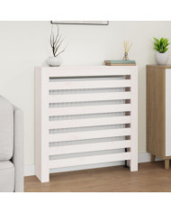 Cache-radiateur Blanc 79,5x19x84 cm Bois massif de pin | Mobilier & Déco