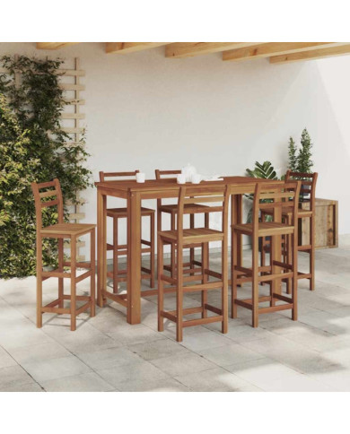 Table de bar Bois d'acacia massif 150x70x105 cm | Mobilier & Déco