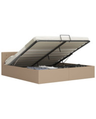 Cadre de lit avec rangement hydraulique Similicuir 160x200 cm | Mobilier & Déco