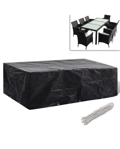 Housse de salon de jardin 8 œillets 300 x 140 x 90 cm | Mobilier & Déco