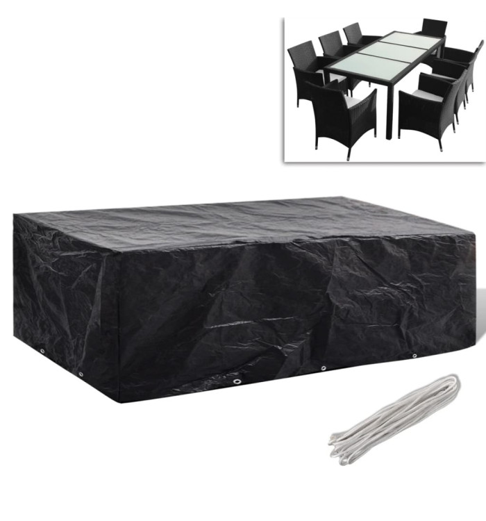 Housse de salon de jardin 8 œillets 300 x 140 x 90 cm | Mobilier & Déco