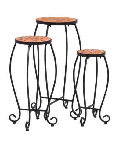 Tables mosaïque 3 pcs Terre cuite Céramique | Mobilier & Déco
