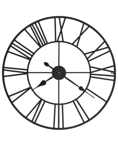 Horloge murale vintage avec mouvement à quartz Métal 80 cm XXL | Mobilier & Déco