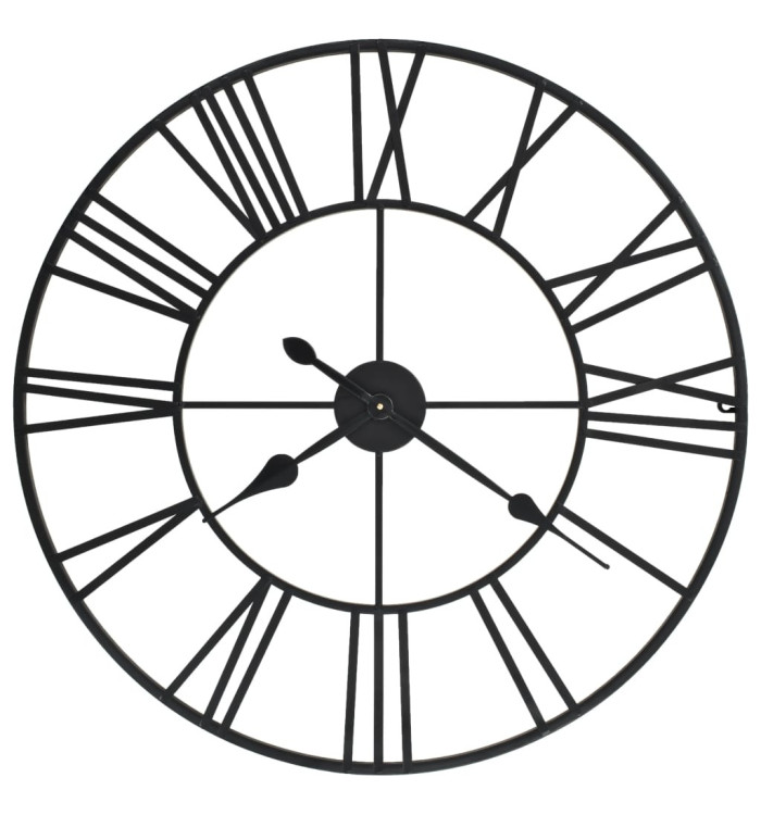 Horloge murale vintage avec mouvement à quartz Métal 80 cm XXL | Mobilier & Déco