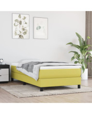 Matelas de lit à ressorts ensachés Vert 100x200x20 cm Tissu | Mobilier & Déco