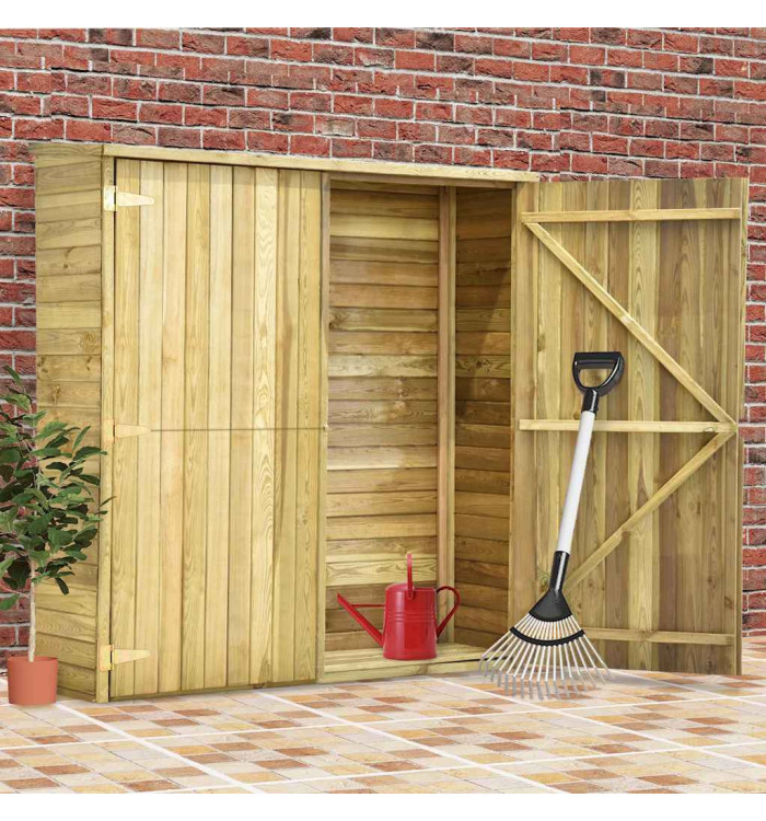 Abri à outils de jardin 163x50x171 cm Pinède imprégnée | Mobilier & Déco