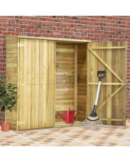 Abri à outils de jardin 163x50x171 cm Pinède imprégnée | Mobilier & Déco