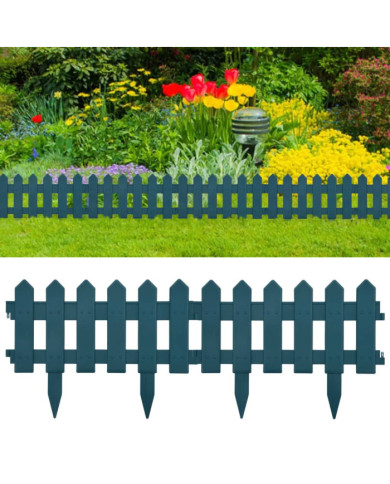 Bordures de pelouse 25 pcs Vert 10 m PP | Mobilier & Déco