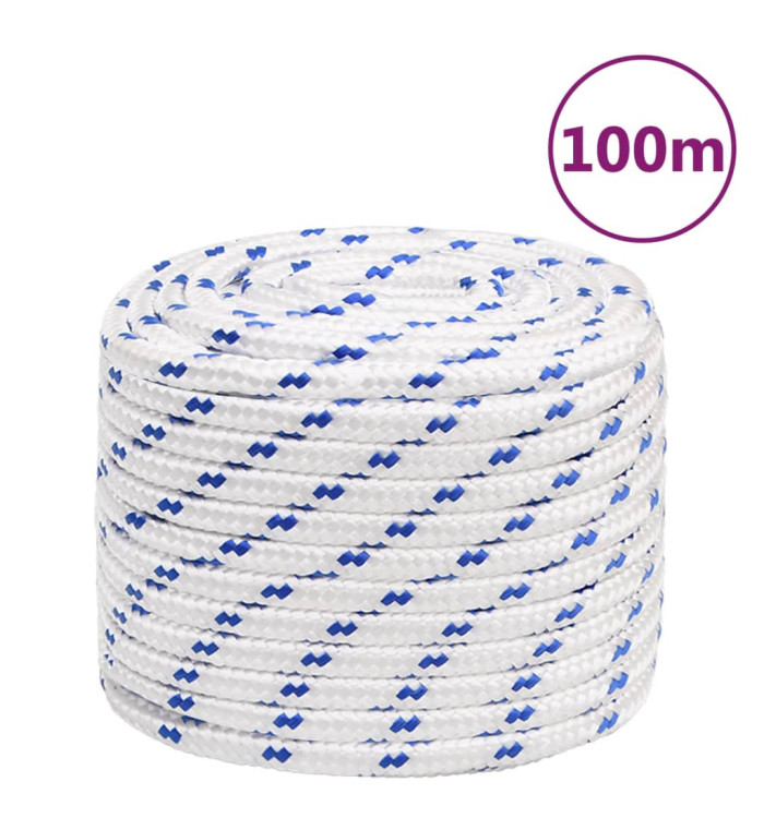 Corde de bateau Blanc 18 mm 100 m Polypropylène | Mobilier & Déco