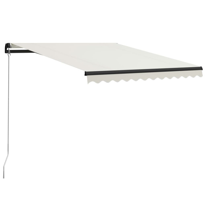 Auvent manuel rétractable 300x250 cm Crème | Mobilier & Déco