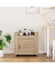 Chariot de bureau Chêne sonoma 60x45x60 cm Bois d'ingénierie | Mobilier & Déco