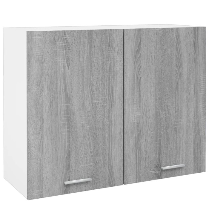 Armoire suspendue "Lyon" Sonoma gris 80x31x60 cm | Mobilier & Déco