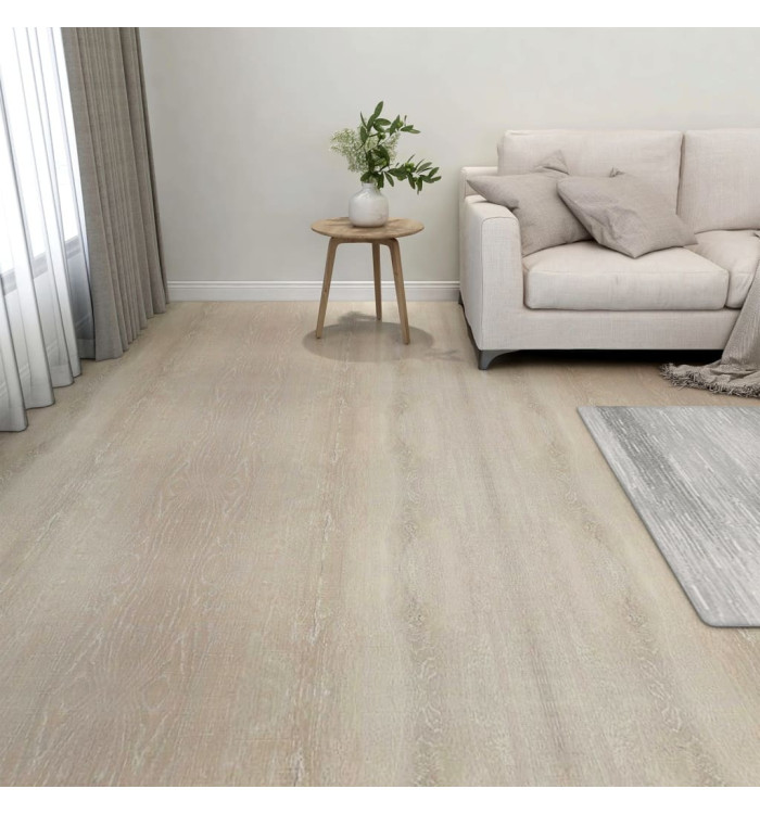 Dalles de plancher autoadhésives 20 pcs PVC 1,86 m² beige | Mobilier & Déco