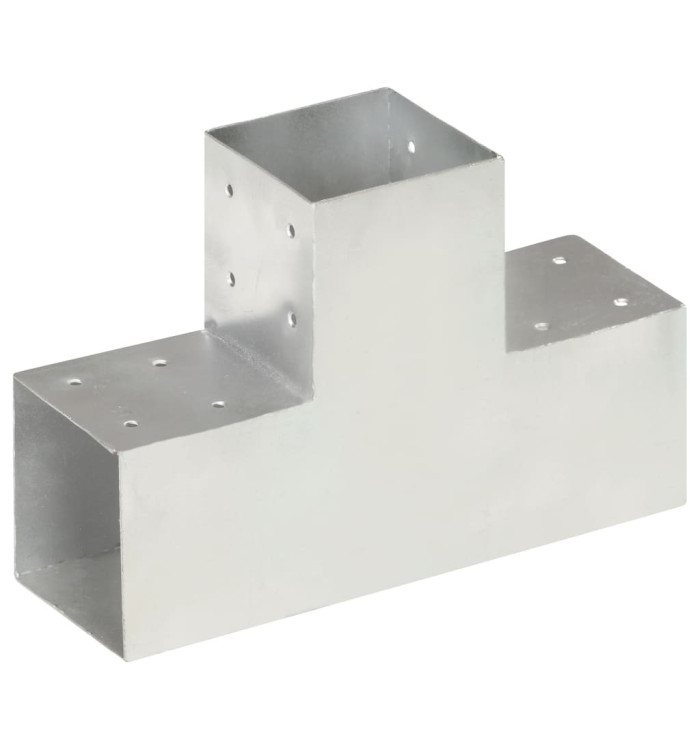 Connecteur de poteau Forme en T Métal galvanisé 101x101 mm | Mobilier & Déco