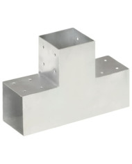 Connecteur de poteau Forme en T Métal galvanisé 101x101 mm | Mobilier & Déco