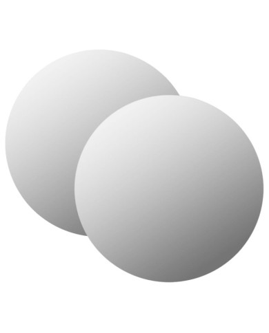 Miroirs muraux 2 pcs 50 cm Rond Verre | Mobilier & Déco