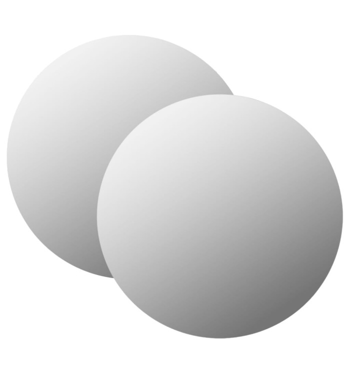 Miroirs muraux 2 pcs 50 cm Rond Verre | Mobilier & Déco