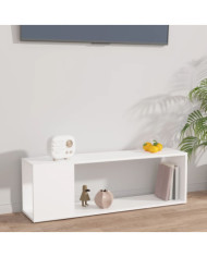 Meuble TV Blanc 100x24x32 cm Bois d'ingénierie | Mobilier & Déco