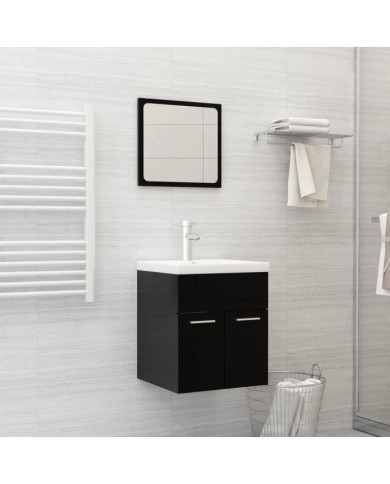 Lavabo encastré avec robinet 42x39x18 cm céramique blanc | Mobilier & Déco
