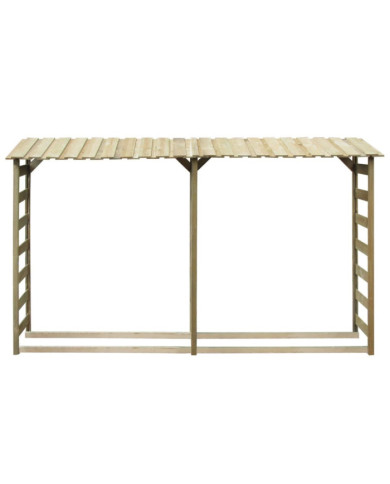Abri de bois de chauffage 300 x 44 x 176 cm Pinède imprégnée | Mobilier & Déco