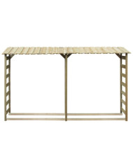 Abri de bois de chauffage 300 x 44 x 176 cm Pinède imprégnée | Mobilier & Déco