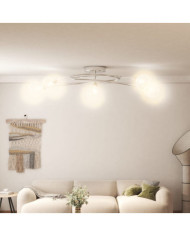 Plafonnier avec abat-jour en maille métallique pour 5 LED G9 | Mobilier & Déco