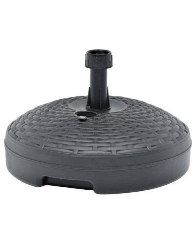 Socle de parasol rempli de sable/d'eau 20 L Plastique rotin | Mobilier & Déco