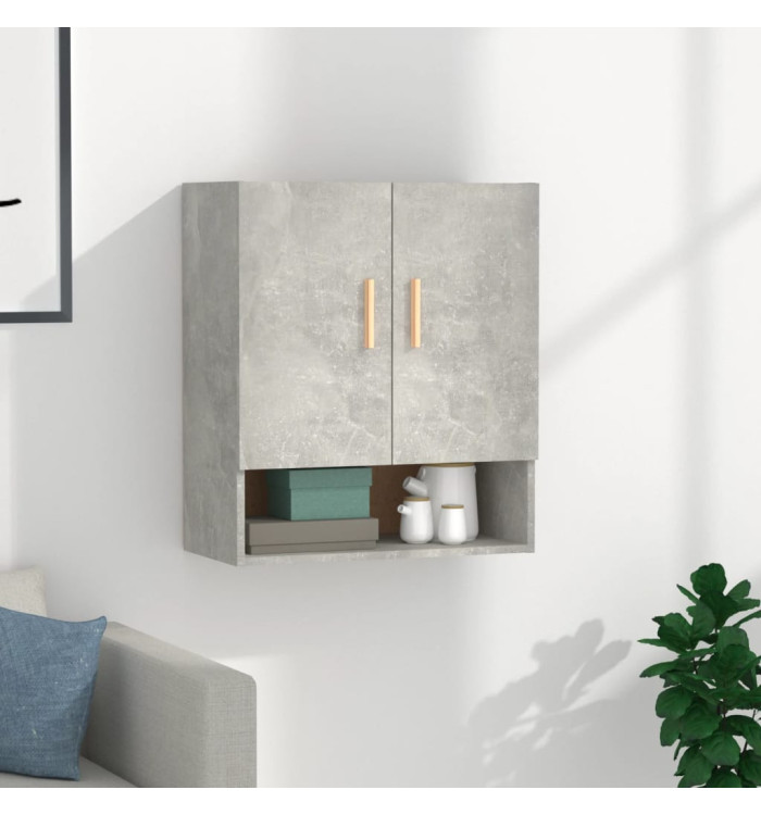 Armoire murale Gris béton 60x31x70 cm Bois d'ingénierie | Mobilier & Déco