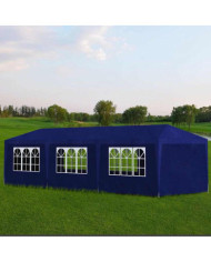 Tente de réception 3 x 9 m Bleu | Mobilier & Déco