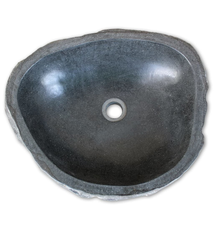 Lavabo de salle de bain Pierre de rivière | Mobilier & Déco