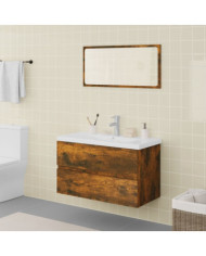 Meubles de salle de bain Chêne fumé Bois d'ingénierie | Mobilier & Déco