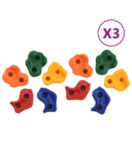 Pierres d'escalade 30 pcs PE Multicolore | Mobilier & Déco