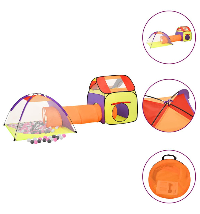 Tente de jeu pour enfants avec 250 balles Multicolore | Mobilier & Déco