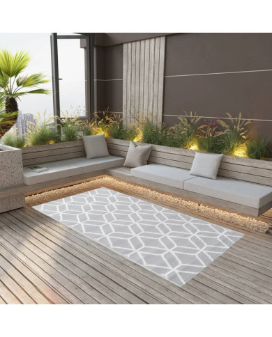 Tapis d'extérieur ARAKIL Gris 80x150 cm PP | Mobilier & Déco