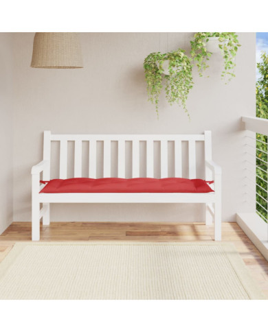 Coussin de banc de jardin rouge 150x50x7 cm tissu oxford | Mobilier & Déco