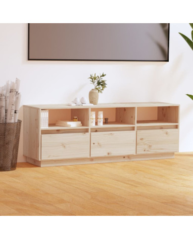 Meuble TV 140x37x50 cm Bois de pin massif | Mobilier & Déco