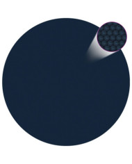 Film solaire de piscine flottant PE 417 cm Noir et bleu | Mobilier & Déco