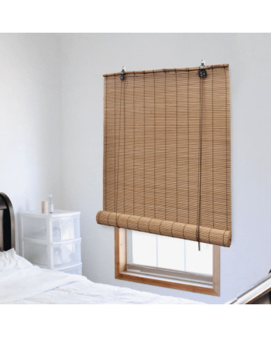 Store roulant en bambou 150x160 cm Marron | Mobilier & Déco