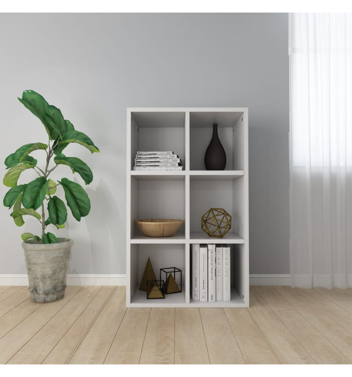 Bibliothèque/Buffet blanc 66x30x98 cm bois d'ingénierie | Mobilier & Déco