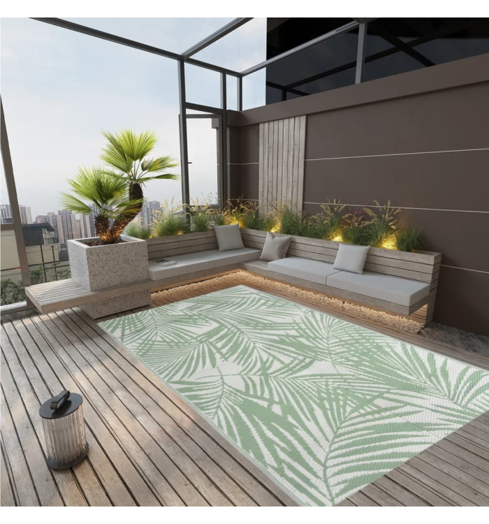 Tapis d'extérieur ARAKIL Vert 190x290 cm PP | Mobilier & Déco