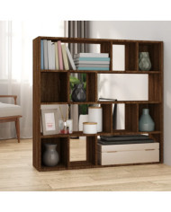 Bibliothèque/Séparateur de pièce Chêne marron 105x24x102 cm | Mobilier & Déco