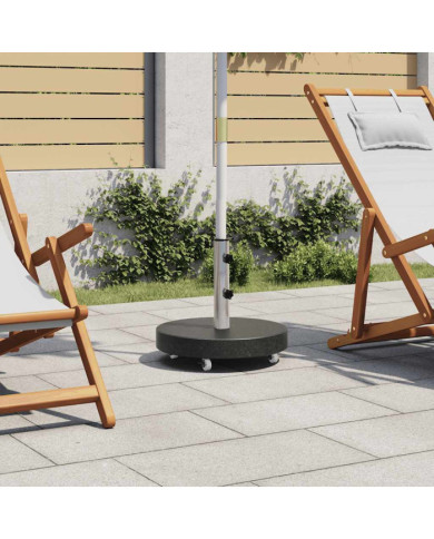 Socle de parasol Granite 30 kg Rond Noir | Mobilier & Déco