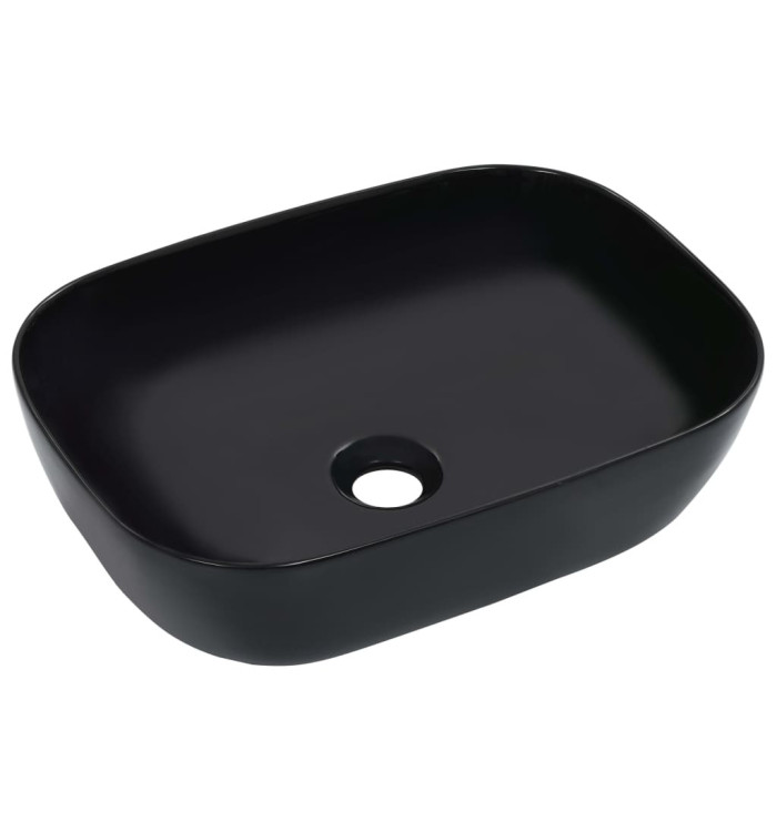 Lavabo 45,5x32x13 cm Céramique Noir | Mobilier & Déco