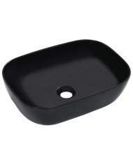 Lavabo 45,5x32x13 cm Céramique Noir | Mobilier & Déco