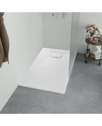 Bac de douche SMC Blanc 100 x 80 cm | Mobilier & Déco