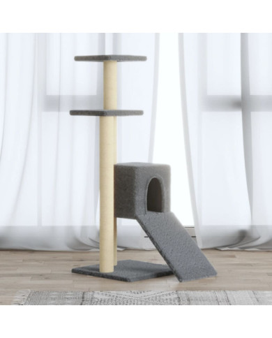 Arbre à chat avec griffoirs en sisal Gris clair 92 cm | Mobilier & Déco